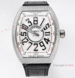 ABF Franck Muller Vanguard V45 Iced Out Diamond Watch with Crazy Hour